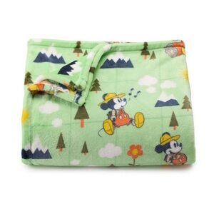 Kids Green Character Print Plush Blanket - Unbranded